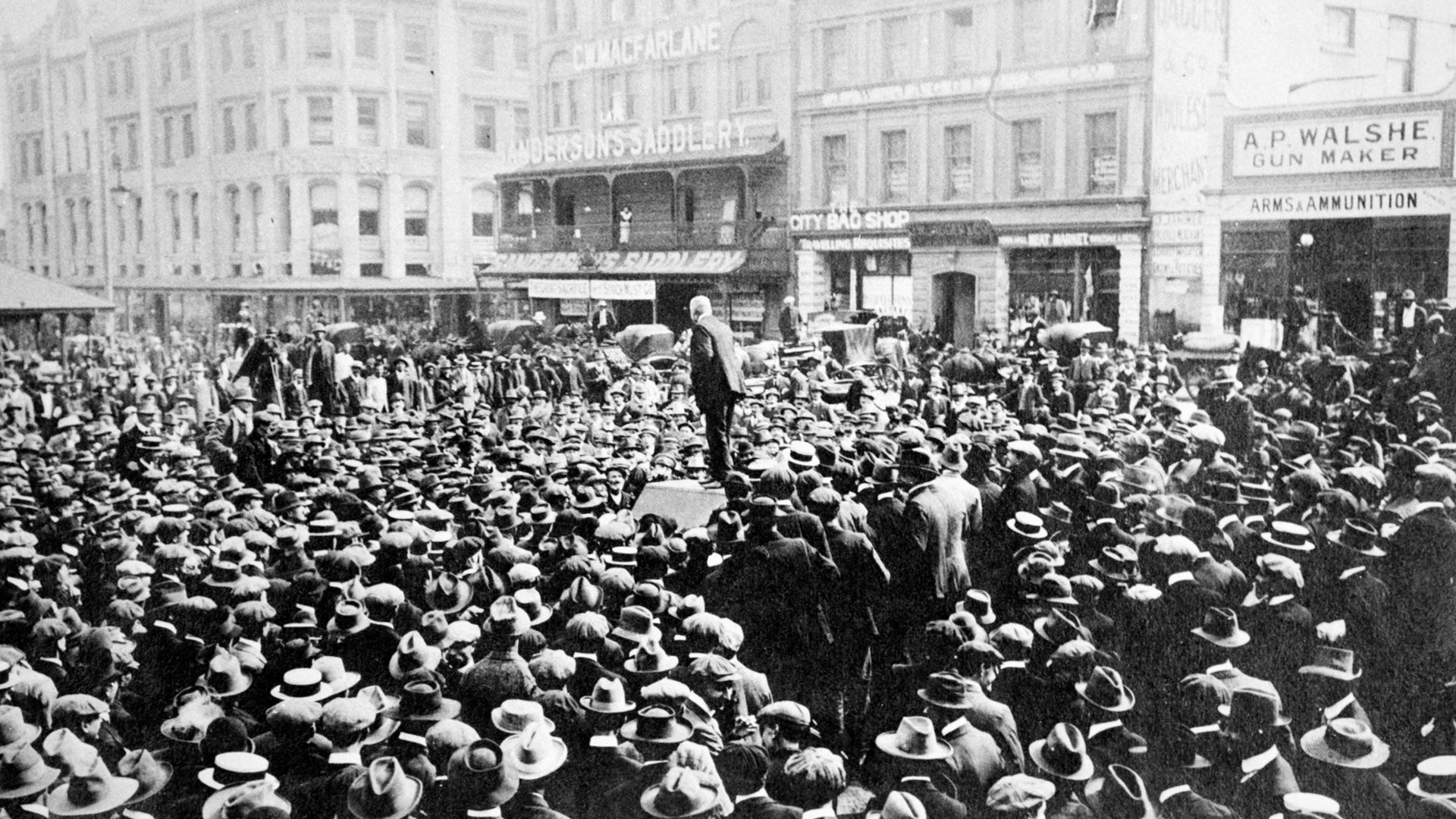 <p>White miners on the Witwatersrand, opposing industry efforts to place “cheaper” black miners in supervisory jobs, launch an armed rebellion that is suppressed with full military force.</p>